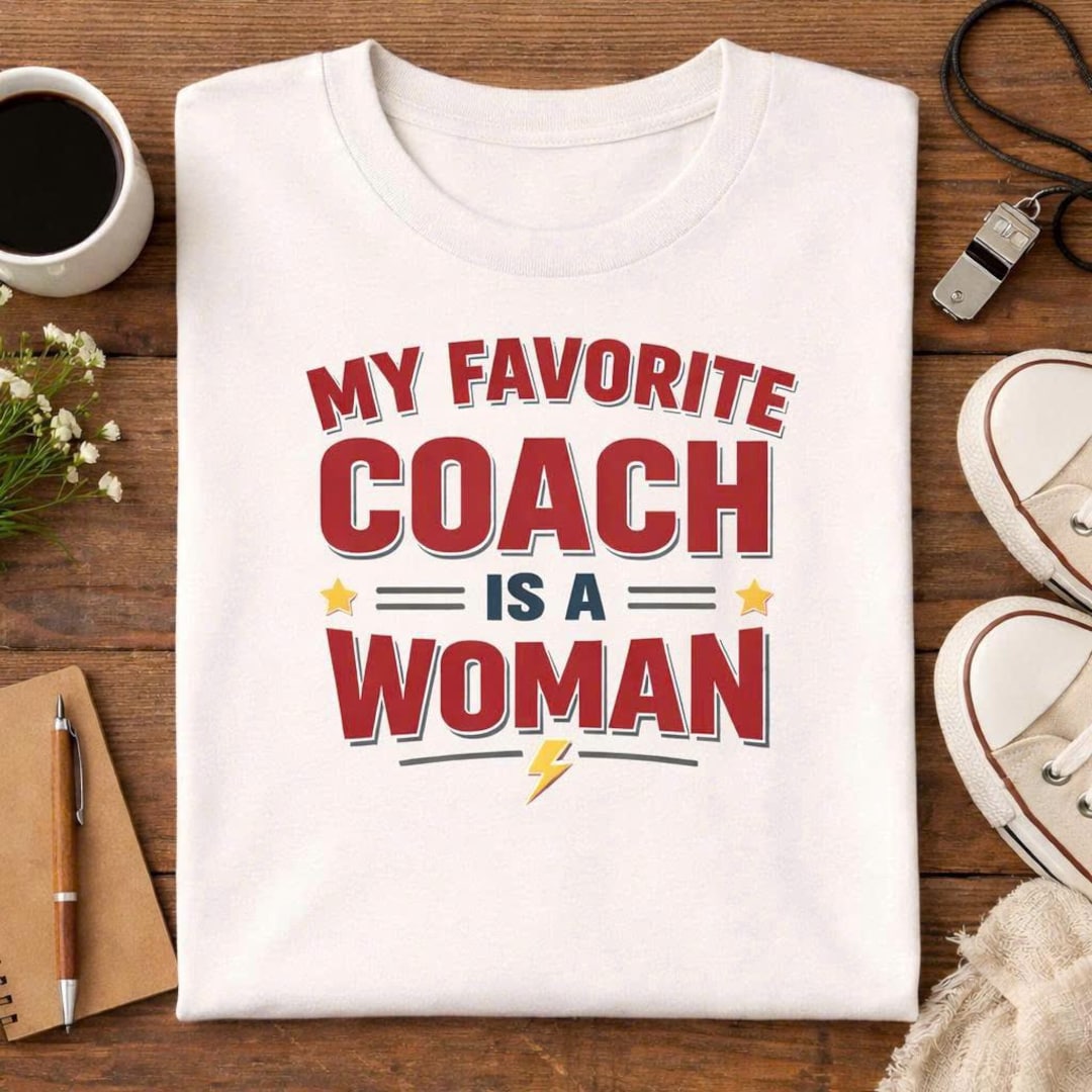 Favorite Coach My Favorite Coach is a Woman Shirt, Strong Female Coach Tee, Women ...