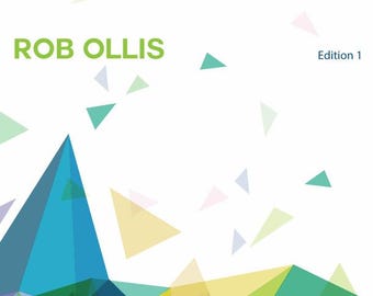 May include: A book cover titled "Calculus of Functions" by Rob Ollis. The cover features a geometric design with blue, green, and yellow shapes against a white background. The text "Edition 1" is also visible.