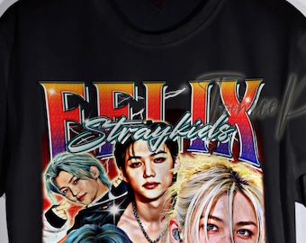 Felix shirt, Retro,Vintage style graphic design tshirt and felix straykids sweatshirt