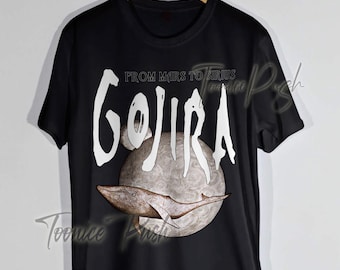 gojira shirt, from mars Vintage style Retro graphic design tshirt and gojira  sweatshirt
