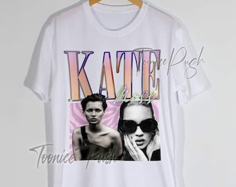 Kate Moss shirt, New Vintage style Retro graphic design tshirt and sweatshirt