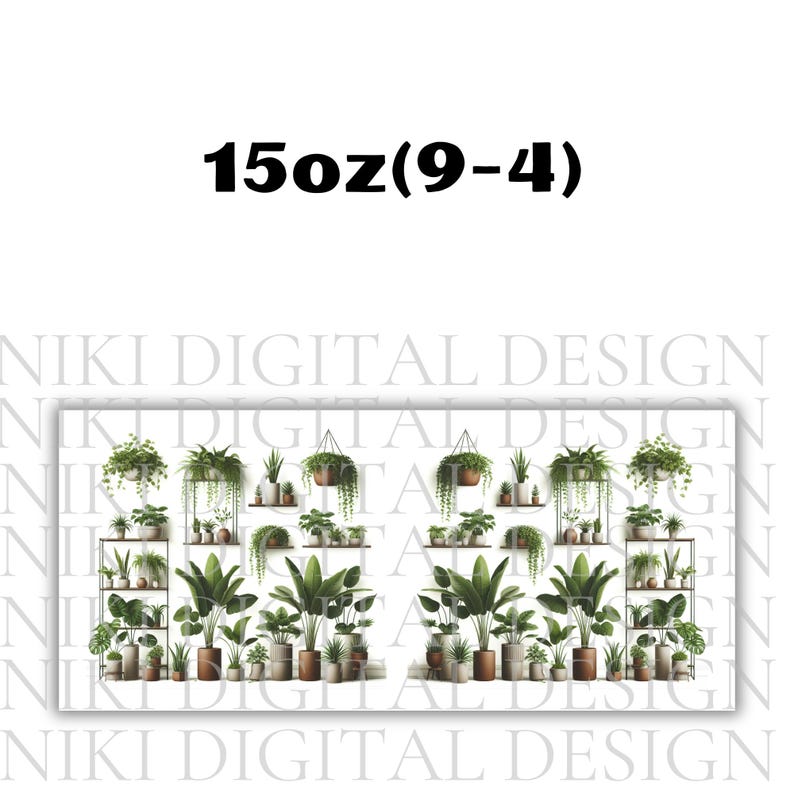 Plant Mug Wrap 11oz & 15oz Coffee Mug Png Plant Coffee Mug House Plant Mug Plant Mom Mug 3D Mug Wrap Sublimation Designs Digital Download