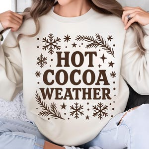Hot Cocoa Weather Png Hot Cocoa Png Hot Cocoa Christmas Hot Chocolate Png Coffee weather TShirt Design Sublimation Designs Digital Download
