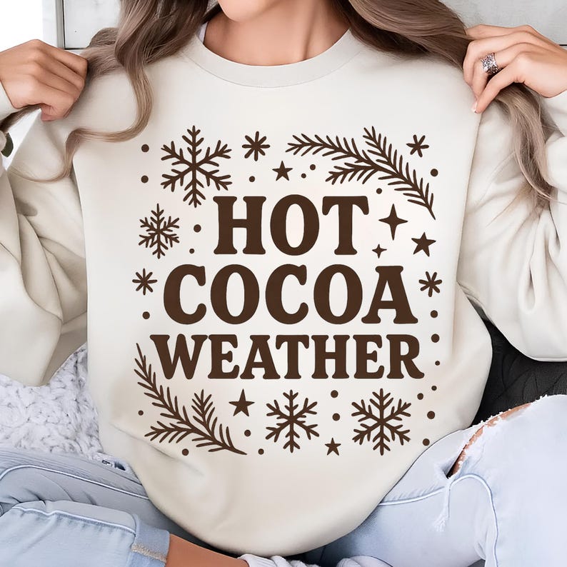 Hot Cocoa Weather Png Hot Cocoa Png Hot Cocoa Christmas Hot Chocolate Png Coffee weather TShirt Design Sublimation Designs Digital Download