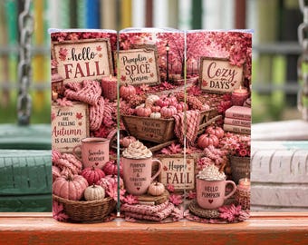 Fall Tumbler Png, Fall Sublimation Designs, Fall Tumbler Wrap Png, Autumn Tumbler Wrap, Fall Digital Download, Fall Coffee Tumbler Wrap