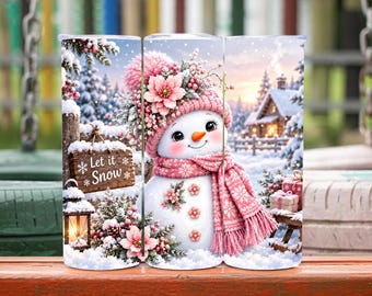 Christmas Tumbler Wrap, Snowman Tumbler Wrap Png, Christmas Tumbler Png, Christmas Sublimation Designs, 20oz Tumbler Wrap, Digital Download