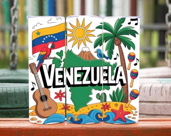Venezuela Tumbler Wrap, Venezuela Flag Wrap, Venezuela Flag Tumbler, Venezuela Design, Venezuela Gift, 20oz Tumbler Wrap, Digital Download