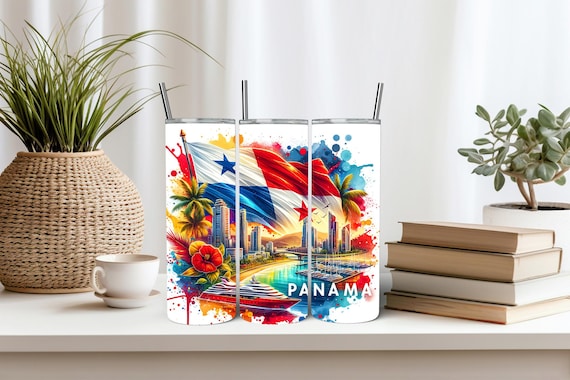 Panama Tumbler Wrap 20oz tumbler Wrap Skinny Tumbler Wrap Panama Sublimation Trendy Tumbler Wrap Sublimation Designs Digital Download