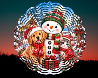 Christmas Wind Spinner Png, Snowman Wind Spinner Designs, Garden Wind Spinner, Christmas Snowman, Sublimation Designs, Digital Download