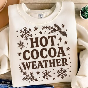 Hot Cocoa Weather Png Hot Cocoa Png Hot Cocoa Christmas Hot Chocolate Png Coffee weather TShirt Design Sublimation Designs Digital Download