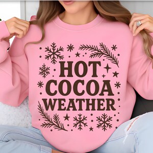 Hot Cocoa Weather Png Hot Cocoa Png Hot Cocoa Christmas Hot Chocolate Png Coffee weather TShirt Design Sublimation Designs Digital Download