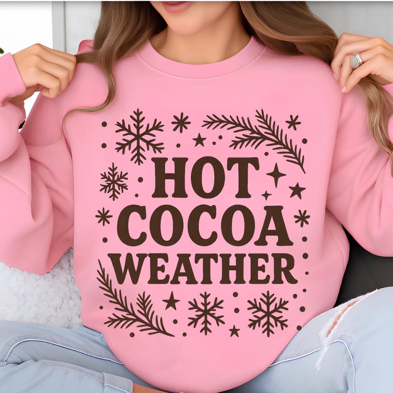 Hot Cocoa Weather Png Hot Cocoa Png Hot Cocoa Christmas Hot Chocolate Png Coffee weather TShirt Design Sublimation Designs Digital Download