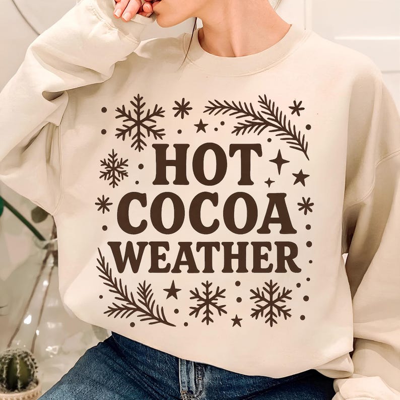 Hot Cocoa Weather Png Hot Cocoa Png Hot Cocoa Christmas Hot Chocolate Png Coffee weather TShirt Design Sublimation Designs Digital Download