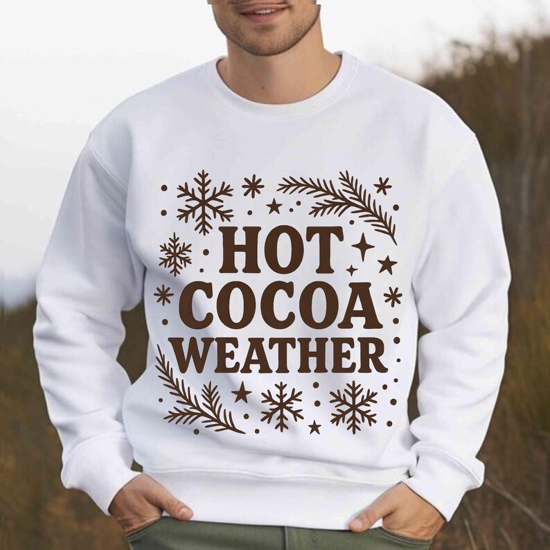Hot Cocoa Weather Png Hot Cocoa Png Hot Cocoa Christmas Hot Chocolate Png Coffee weather TShirt Design Sublimation Designs Digital Download