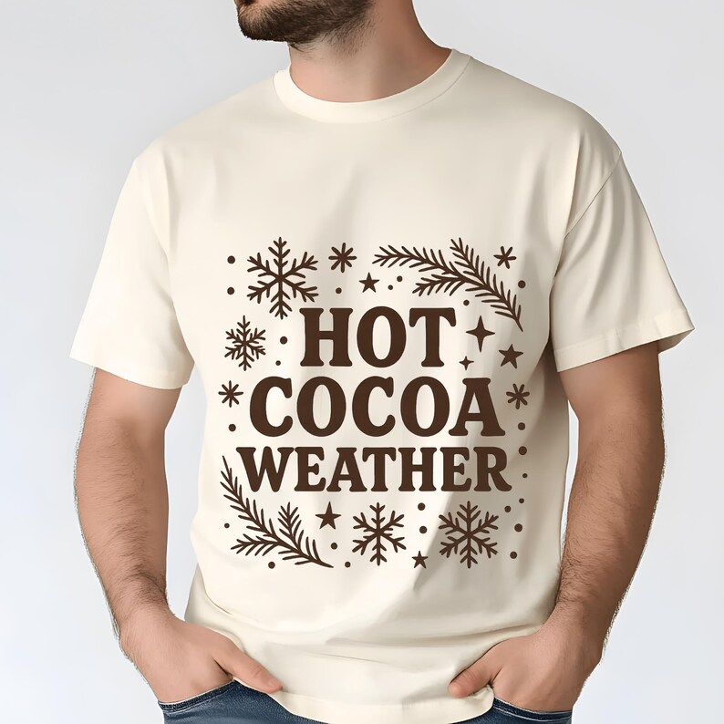 Hot Cocoa Weather Png Hot Cocoa Png Hot Cocoa Christmas Hot Chocolate Png Coffee weather TShirt Design Sublimation Designs Digital Download