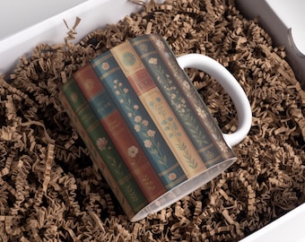 Book Mug Wrap 11oz & 15oz Mug Wrap Book Lovers Mug Wrap Book Cup Bookish Mug Coffee Mug Wrap 3D Mug Wrap Sublimation Design Digital Download