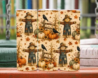 Fall Tumbler Wrap, Pumpkin Tumbler Wrap, Autumn Tumbler Wrap, Fall Tumbler Designs, Fall Pumpkin Design, 20oz Tumbler Wrap, Digital Download