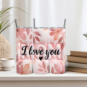 Inflated Mothers Day Tumbler Wrap Digital, 20oz Tumbler PNG, Mom Tumbler Wrap, Happy Mothers Day Wrap, Floral Mom Tumbler, Digital Download