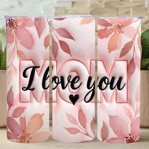 Inflated Mothers Day Tumbler Wrap Digital, 20oz Tumbler PNG, Mom Tumbler Wrap, Happy Mothers Day Wrap, Floral Mom Tumbler, Digital Download