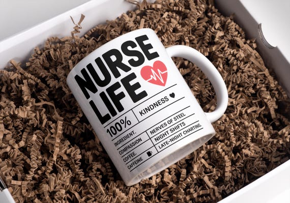Nurse Mug Wrap 11oz & 15oz Mug Wrap Nurse Cup 3D Nurse Mug Nurse Gift Nurse Life Coffee Mug Png 3D Mug Sublimation Designs Digital Download