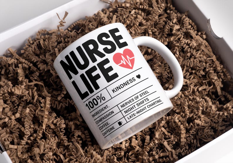 Nurse Mug Wrap 11oz & 15oz Mug Wrap Nurse Cup 3D Nurse Mug Nurse Gift Nurse Life Coffee Mug Png 3D Mug Sublimation Designs Digital Download
