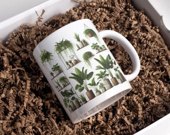 Plant Mug Wrap 11oz & 15oz Coffee Mug Png Plant Coffee Mug House Plant Mug Plant Mom Mug 3D Mug Wrap Sublimation Designs Digital Download