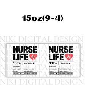 Nurse Mug Wrap 11oz & 15oz Mug Wrap Nurse Cup 3D Nurse Mug Nurse Gift Nurse Life Coffee Mug Png 3D Mug Sublimation Designs Digital Download