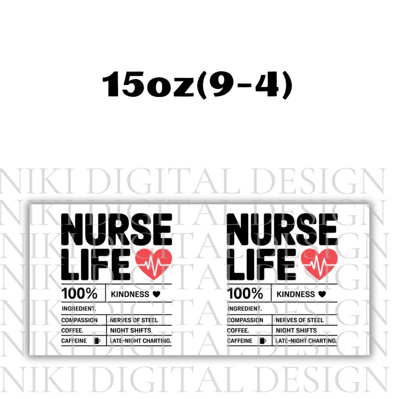 Nurse Mug Wrap 11oz & 15oz Mug Wrap Nurse Cup 3D Nurse Mug Nurse Gift Nurse Life Coffee Mug Png 3D Mug Sublimation Designs Digital Download