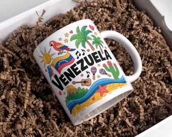 Venezuela Mug Wrap, Venezuela Cup, Venezuela Png, Venezuela Gift, Venezuela Mug Design, 11oz & 15oz Coffee Mug Png, Digital Download