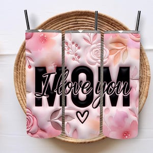 Inflated Mothers Day Tumbler Wrap Digital, 20oz Tumbler PNG, Mom Tumbler Wrap, Happy Mothers Day Wrap, Floral Mom Tumbler, Digital Download