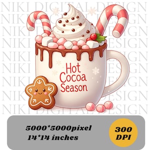 Hot Cocoa Season Png Hot Cocoa Png Christmas Design Png Cute Christmas Png Christmas Hot Chocolate Png Sublimation Designs Digital Download
