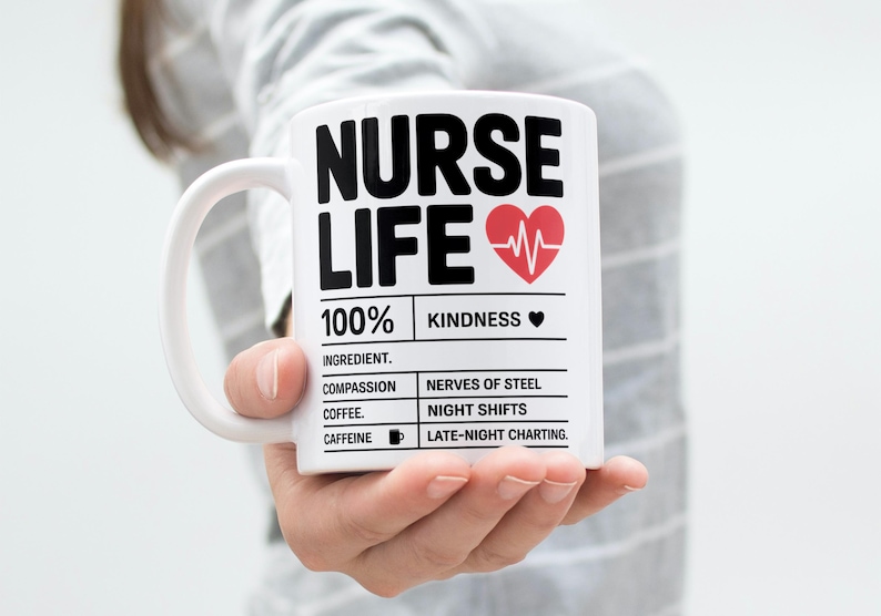 Nurse Mug Wrap 11oz & 15oz Mug Wrap Nurse Cup 3D Nurse Mug Nurse Gift Nurse Life Coffee Mug Png 3D Mug Sublimation Designs Digital Download