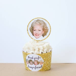 Golden Girls Party: DIY Printable Cupcake Toppers or Gift Tags (PDF)