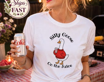Silly Goose Shirt, Diet Coke Comfort Colors Tee, Funny Goose T-Shirt