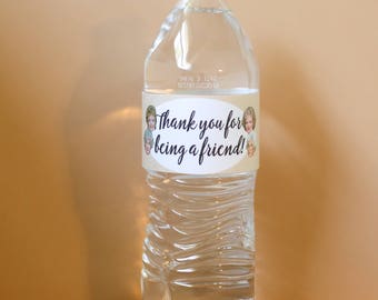 Golden Girls Party Water Bottle Labels - Printable Birthday Decor (Digital Download)