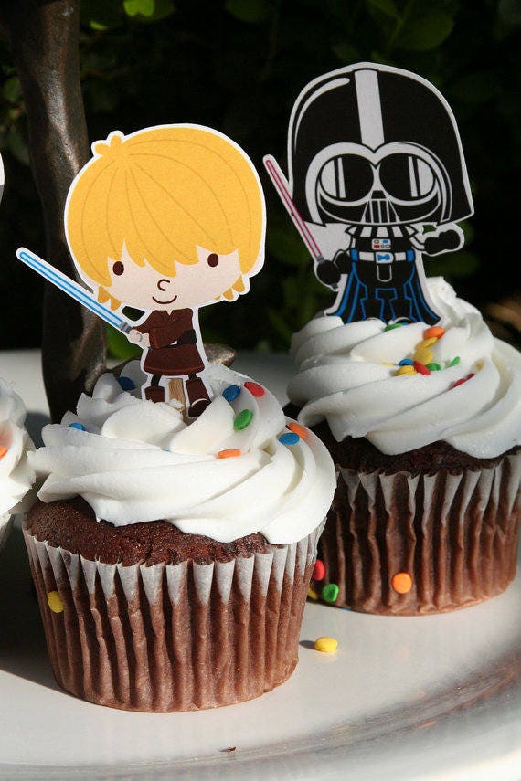 Papyrus Star Wars Geburtstagskarten-Set – 3 Motive (Ewok, Cupcake, Millennium Falcon)