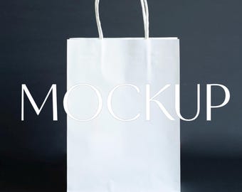 Mockup witte papieren tas, tasmodel jpeg