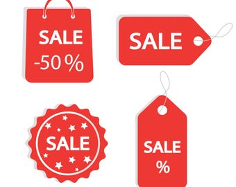 Sale sticker SVG, vectorontwerp, illustratie, vectorkunst logo sjabloon, kortingsstickers, png