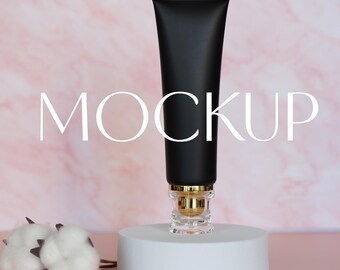 Beauty Mockup, Kosmetiktube Mockup PNG JPG