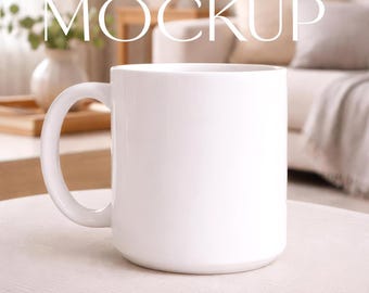 11 oz. Mockup witte mok, mockup keramische mok, witte koffiemok, digitale jpeg