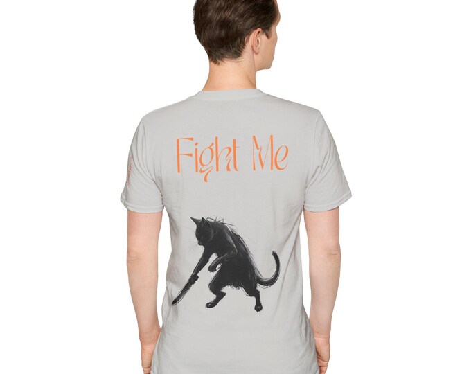 Knife Cat "Fight Me" T-Shirt