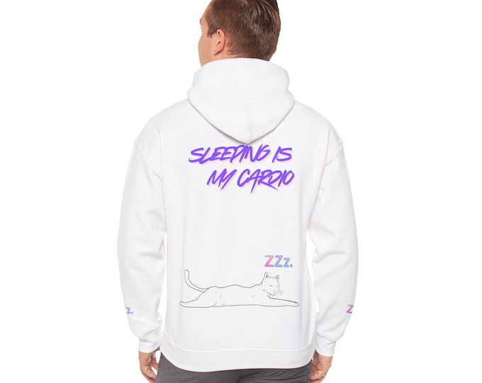 Cozy Cat "Sleeping is My Cardio" Hoodie