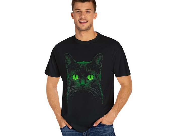 Neon Cat "Ask me about my Cats" T-Shirt