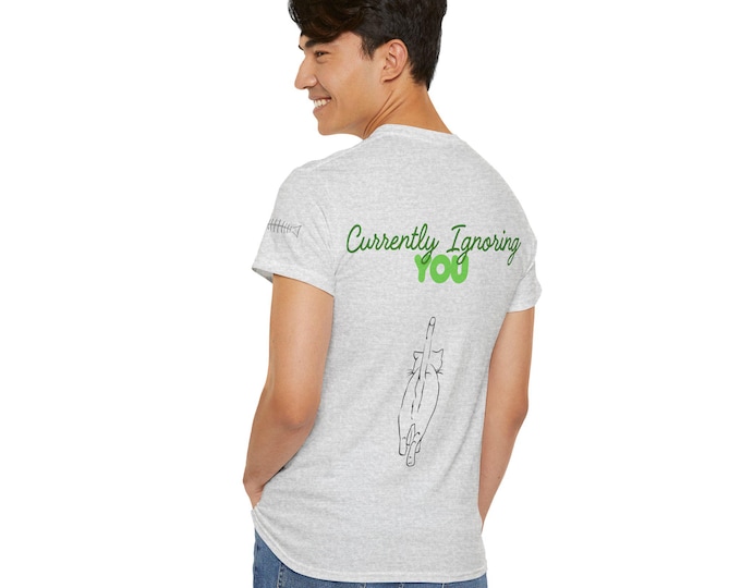 Cute Cat "Currently Ignoring You" T-Shirt