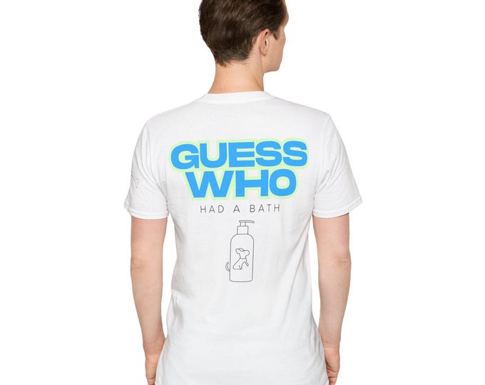 Playful Dog "Guess Who had a Bath" T-Shirt
