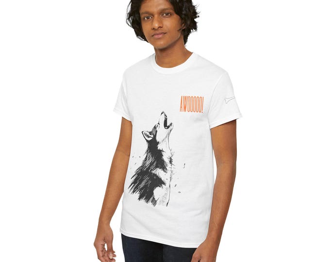 Husky Howling " I Said Awooooo!" T-Shirt