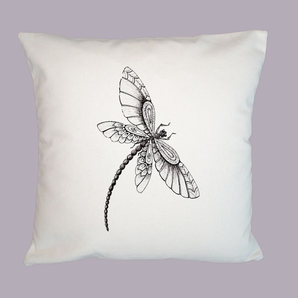 Dragonfly Pillow Etsy