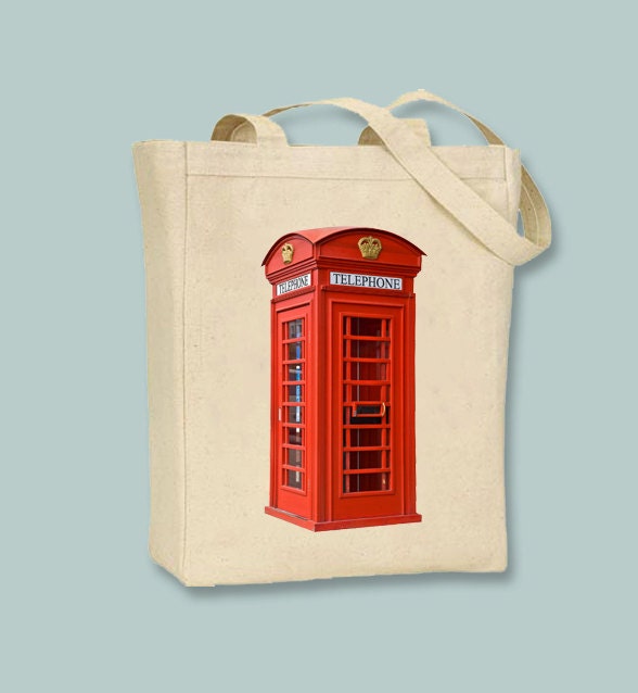 London Red Telephone Booth Bag 