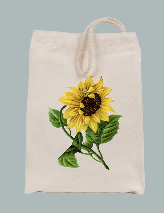 sunflower lunch bag