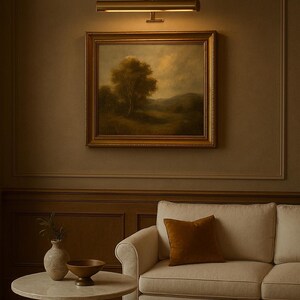 Solid Brass Picture Light – Gallery Wall Art Lamp, Plug-In/Hardwired image 13